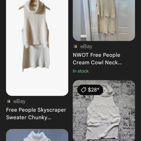 Free people cream colored slouchy turtleneck high low hem Skyscraper sweater. S - Picture 5 of 11